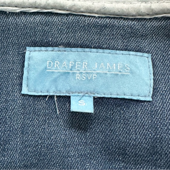 Draper James Women's Ruffle Denim Jean Jacket - Size Small - Picture 6 of 10